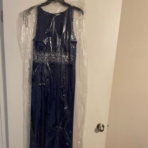 R & M Richards Size 16 Royal Blue Long Dress